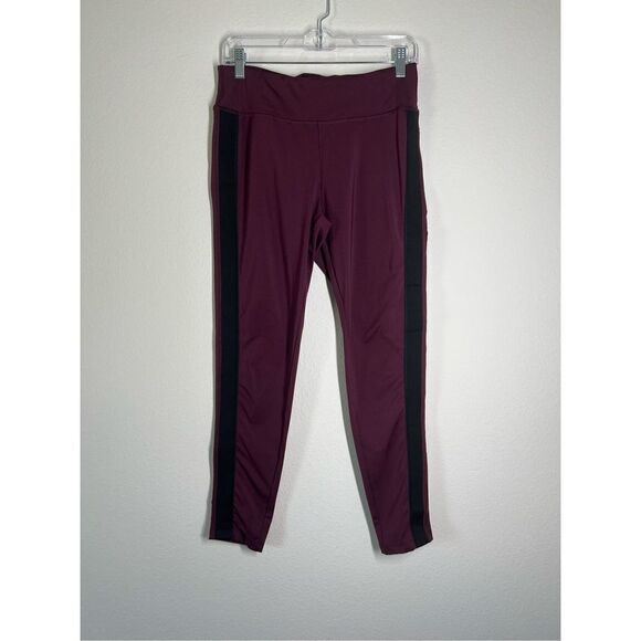 Crivit Athletic Leggings High Rise Purple Black Size M - Picture 2 of 7